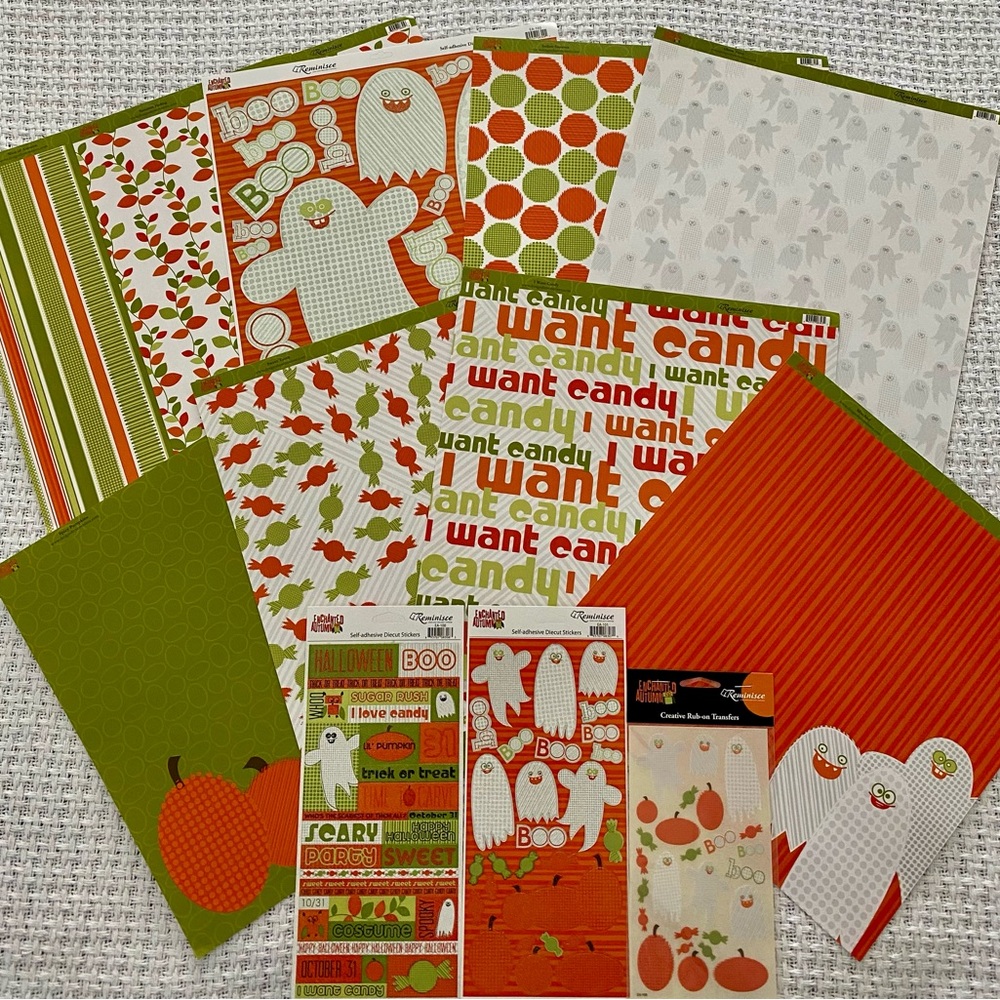 🎃👻 REMINISCE “ENCHANTED AUTUMN” STICKERS & SCRAPBOOKING BUNDLE. DISCONTINUED!